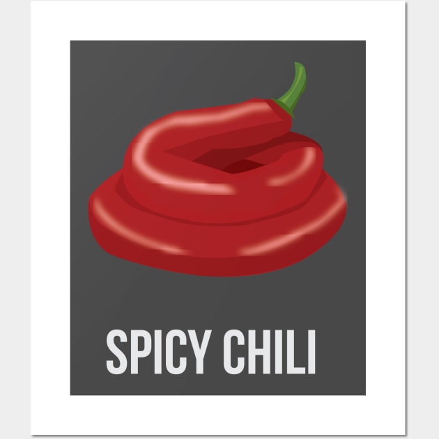 Spicy Chili Wall Art by amyarnolddesigns